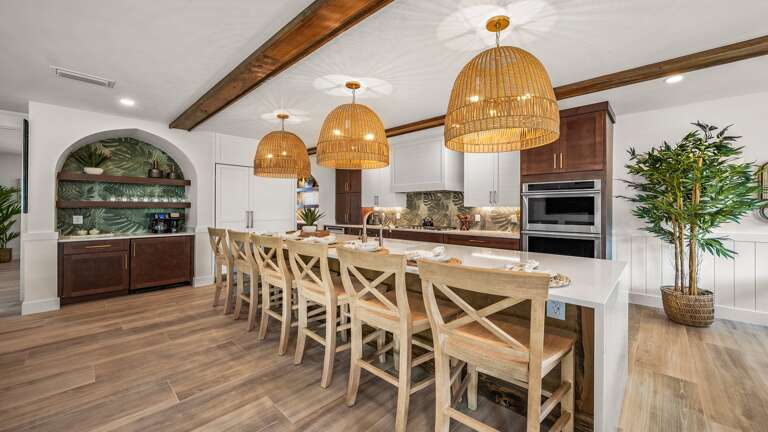 Home B - Kitchen - Oversized Refrigerator - (2) Dishwashers, Double Ovens, & Large Gas Stove - Bar Seating for 6