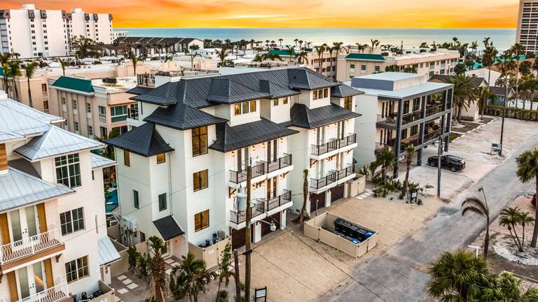 Twilight - Aerial Drone - Front Elevation - Golden Springs Estate Twilight - Aerial Drone - Front Elevation - Golden Springs Estate