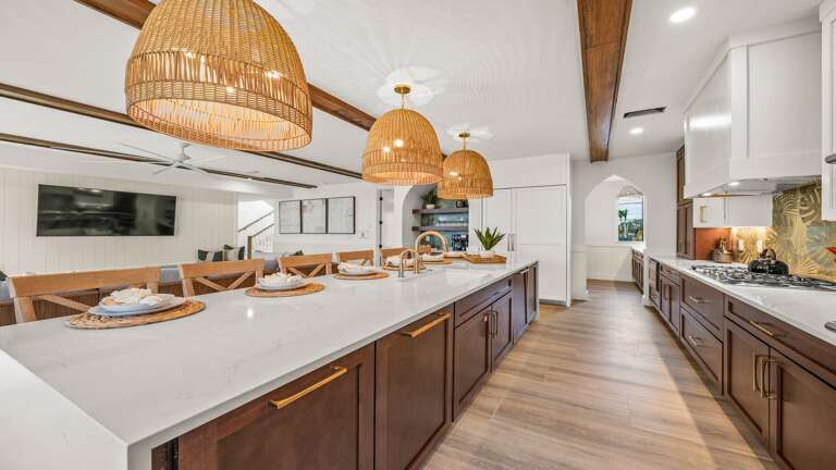 Home B - Kitchen - Oversized Refrigerator - (2) Dishwashers, Double Ovens, & Large Gas Stove - Bar Seating for 6