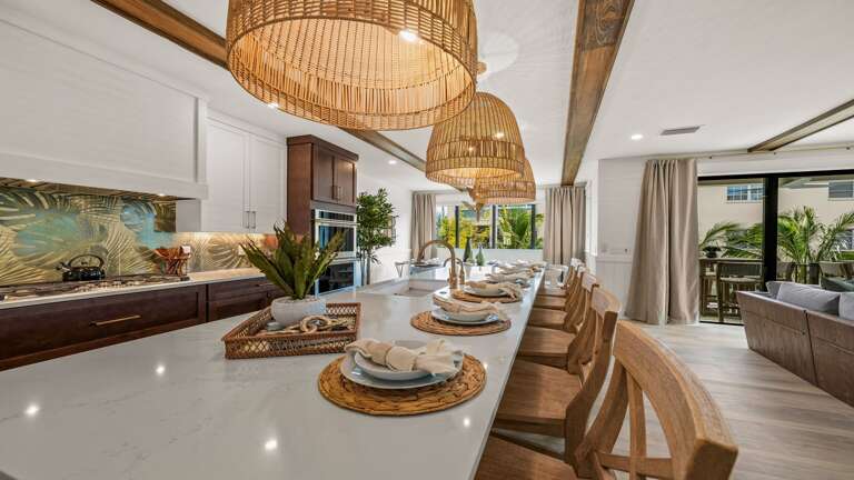 Home B - Kitchen - Oversized Refrigerator - (2) Dishwashers, Double Ovens, & Large Gas Stove - Bar Seating for 6