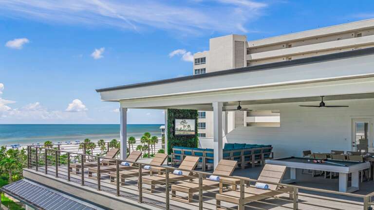 Aerial Drone - Rooftop Deck - Gulf Views