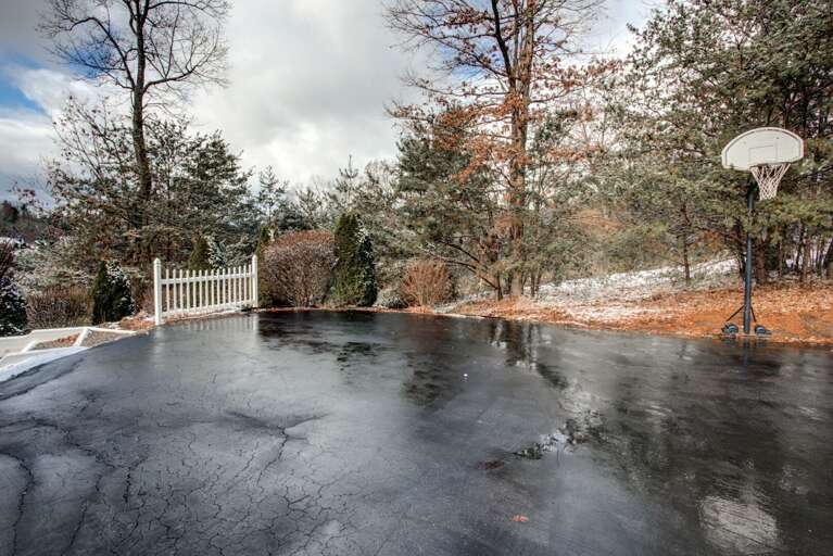 Driveway with Basketball Hoop