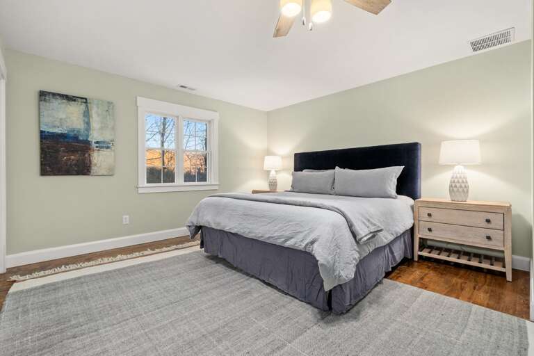 Each bedroom is bathed in natural light and contains a partial mountain view.