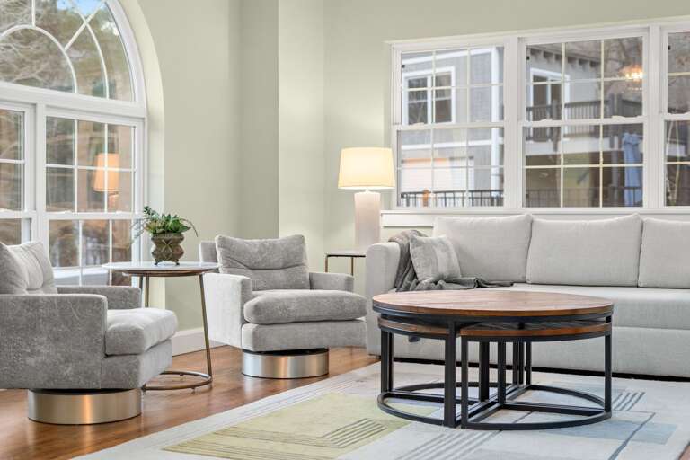 The distraction-free environment of the Sitting Room encourages quality conversation and connection with your loved ones.