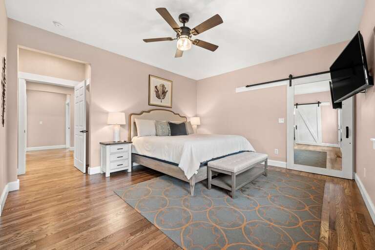 Its main floor location offers convenient access to the common spaces.