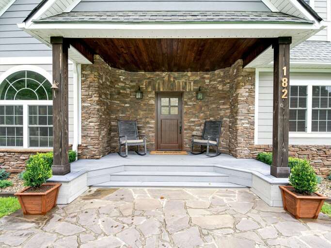 What says “Southern charm” more than a front porch with rocking chairs?