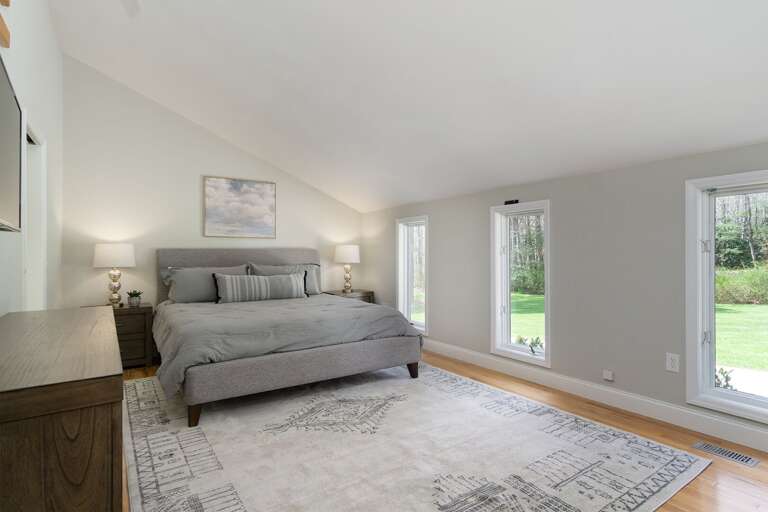 Each bedroom is tastefully decorated with elegant furnishings.