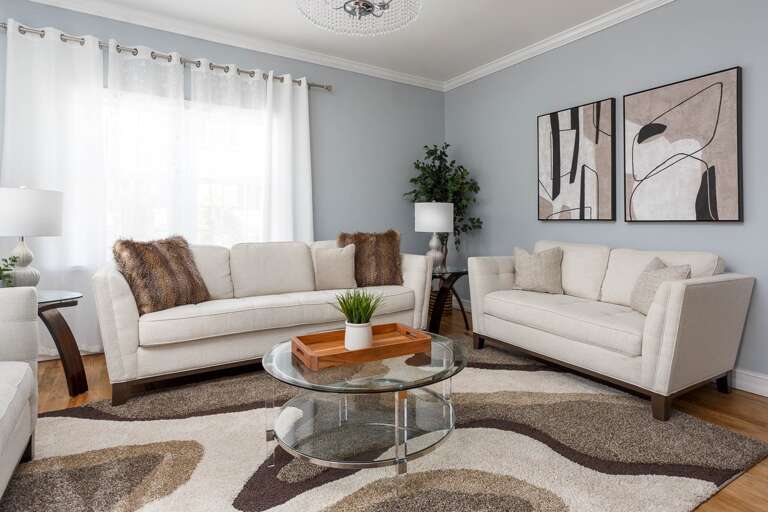 Multiple seating areas in this home make it possible to get quality time with various loved ones throughout your stay. Multiple seating areas in this home make it possible to get quality time with various loved ones throughout your stay.