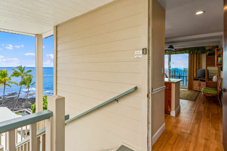 Seaside Residence Interior Viewed From Balcony