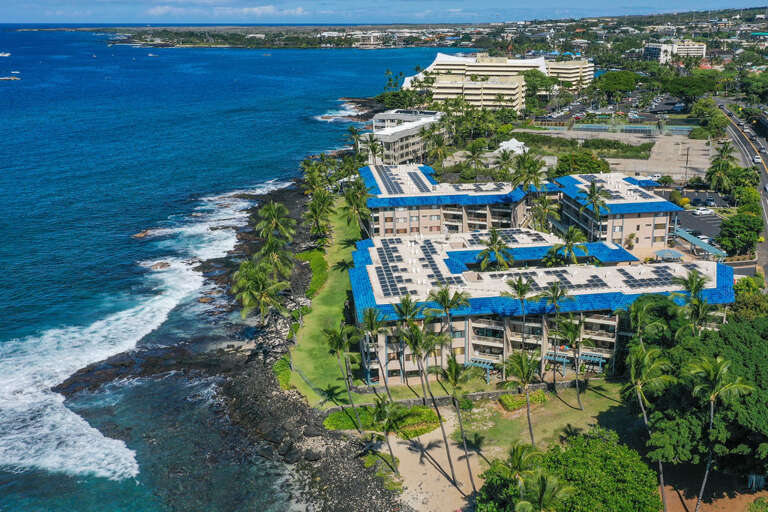 Aerial view of Kona Reef