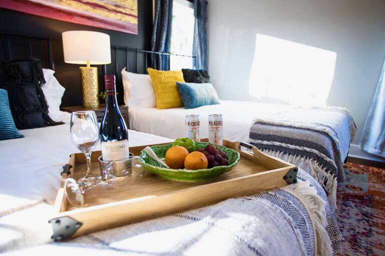 - Slide into soft layers, plush pillows and a bed that practically hugs you - Thoughtfully prepared with local wine, snacks and a warm welcome vibe - Natural light, cozy throws and everything you need for the perfect wind down