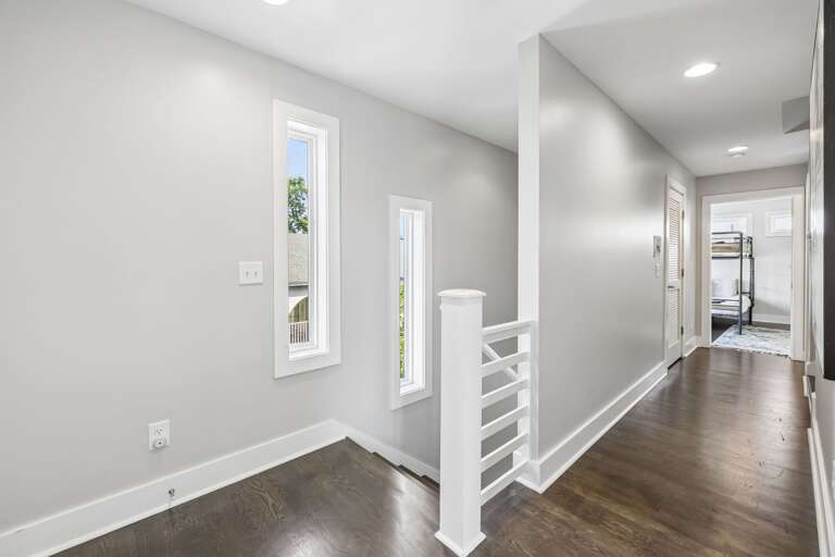 Plenty of room upstairs for everyone to have their own space on their own schedule.