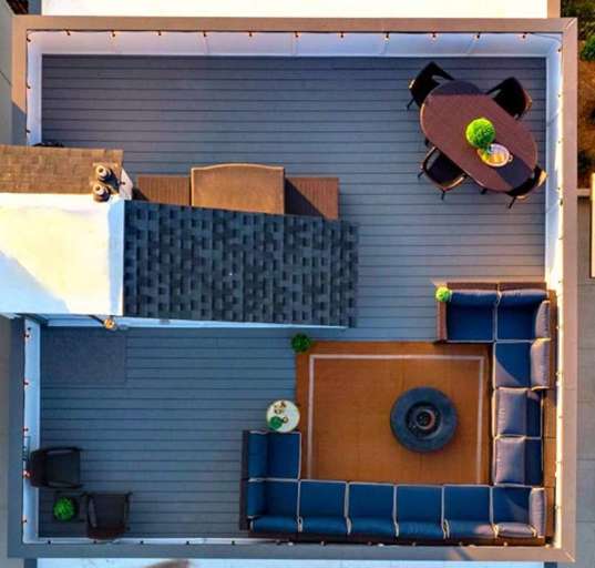 Rooftop is 350 sq ft with AMAZING views!