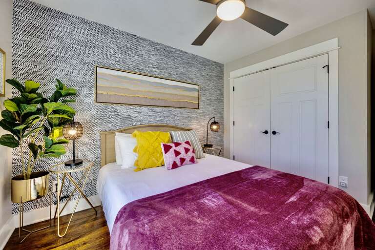 - Bold patterns, rich textures, and pops of color create instant retreat energy - That perfect mix of cozy and cool, where every night feels like a mini escape - Drop your bags, sink into the pillows, and let the vibe take over