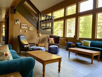 Our light-filled living room.
