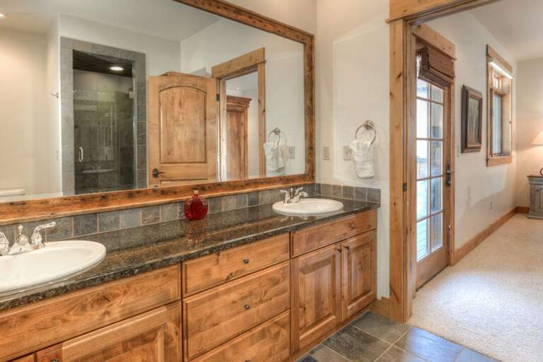 The double vanity is perfect for couples | Lower Level The double vanity is perfect for couples | Lower Level