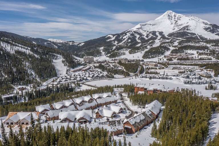 Nestled in the mountains| Aerial