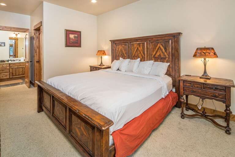 Relax in bed |  Master Bedroom | California-King-sized bed | Lower Level