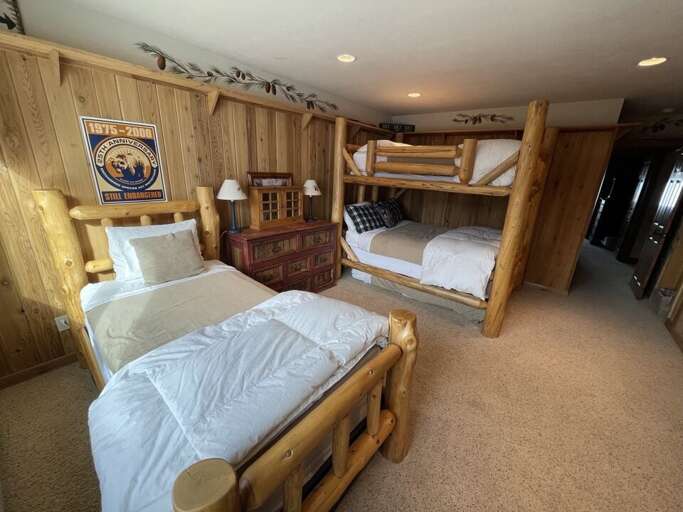 The bunk room is perfect for kids | Bunk Room | Full over Full Bunk | One Twin Single | Upper Level The bunk room is perfect for kids | Bunk Room | Full over Full Bunk | One Twin Single | Upper Level