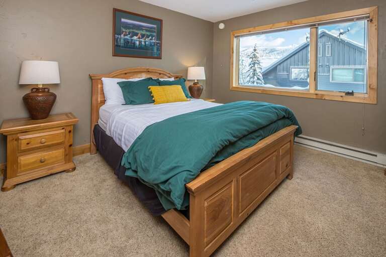 Wake up to gorgeous morning light | Queen-Sized Bed & Twin Bunk Beds | Upper Level