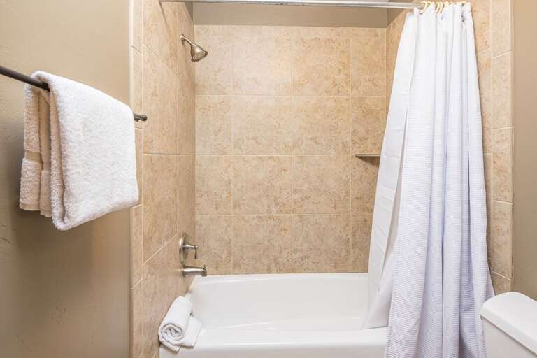 Warm up with a hot shower | Main Level