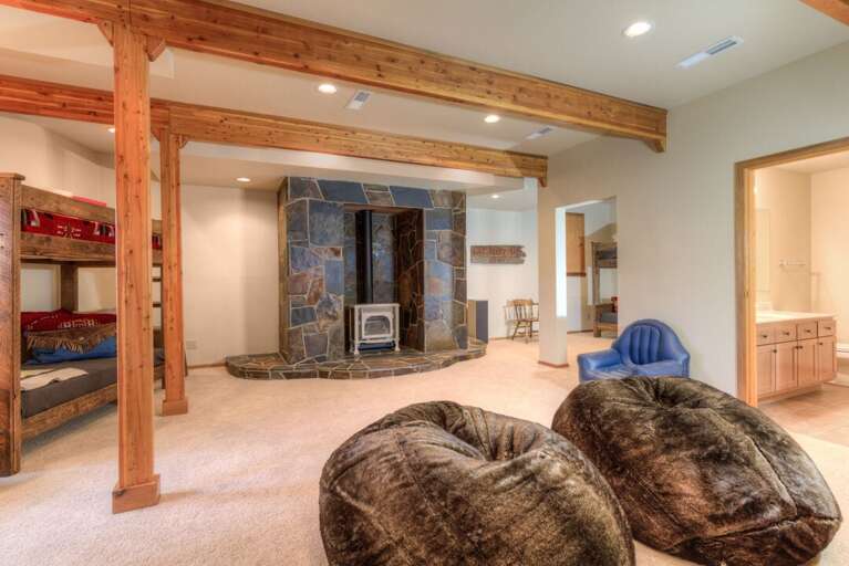 Stay cozy with the stove | Lower Level Stay cozy with the stove | Lower Level