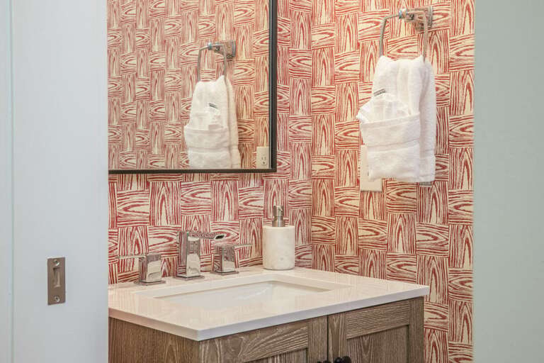 The half-bath is unique and adorable | Main Level