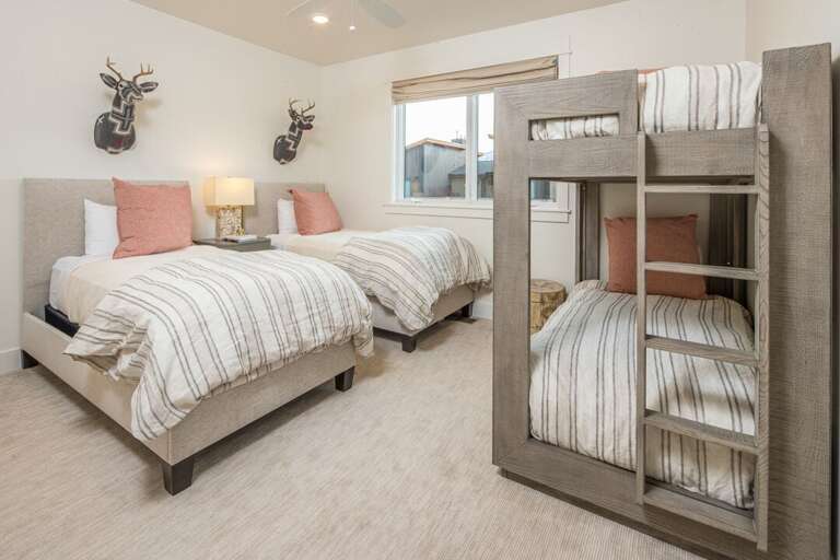 Bunk beds make for a perfect kids room | Two Twin-sized beds | Twin over Twin Bunkbed | Upper Level