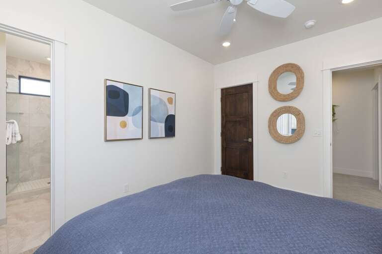 Delight in the ensuite bathroom | Queen-Sized Bed | Upper Level
