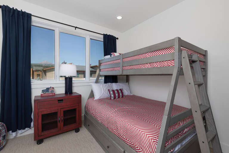 Kids love the bunk room | Bunk Beds (Twin-Sized Bed over Full-Sized Bed) | Upper Level