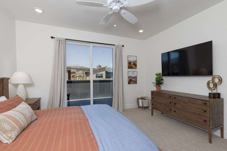 Start a new show on vacation | King-Sized Bed | Upper Level