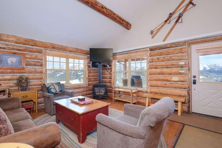 This cabin is comfy and cozy | Living Area