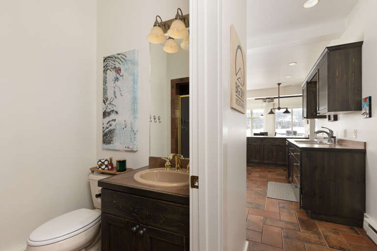 Bathroom off the Kitchen | Main Level Bathroom off the Kitchen | Main Level