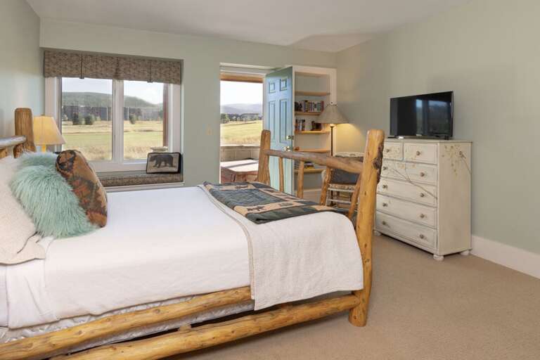 Catch up on a new show | Queen-Sized Bed | Lower Level