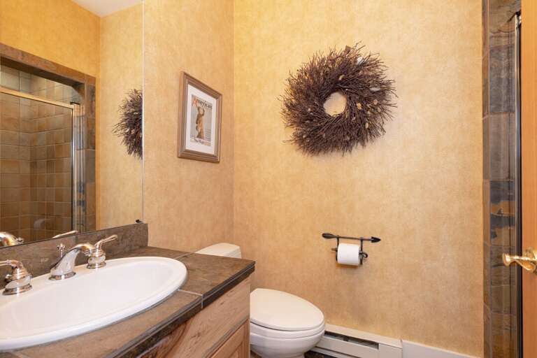 Enjoy the convenient half-bathroom | Main Level