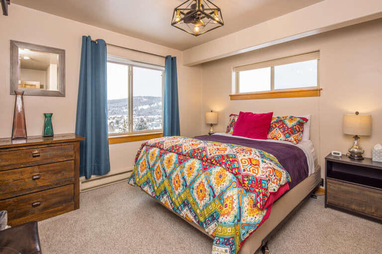 Sleep peacefully | Queen-sized bed | Upper Level