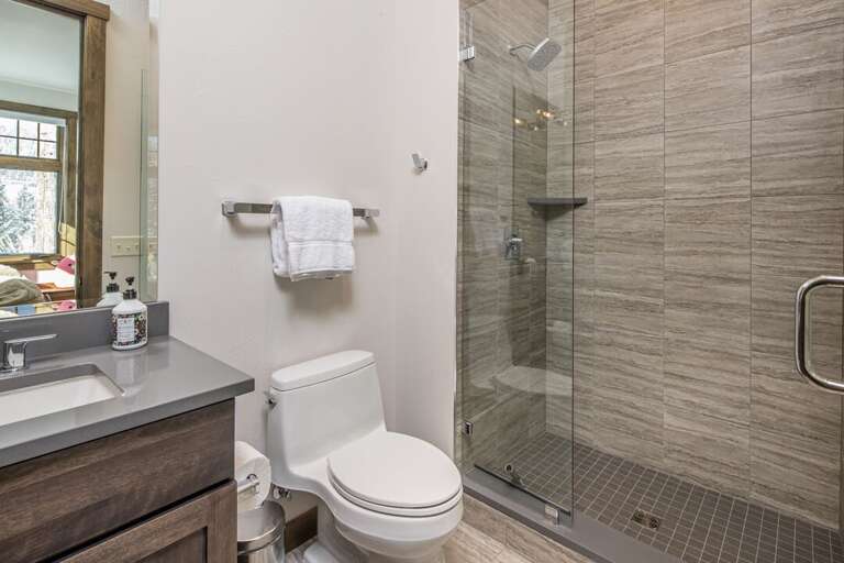 Beautiful walk-in shower | Main Level