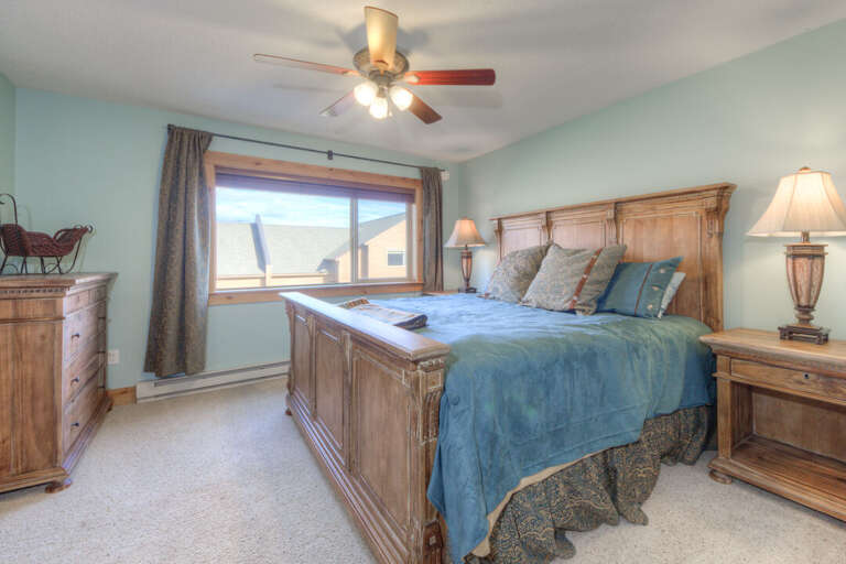 Get cozy in the king-sized bed | Upper Level Get cozy in the king-sized bed | Upper Level