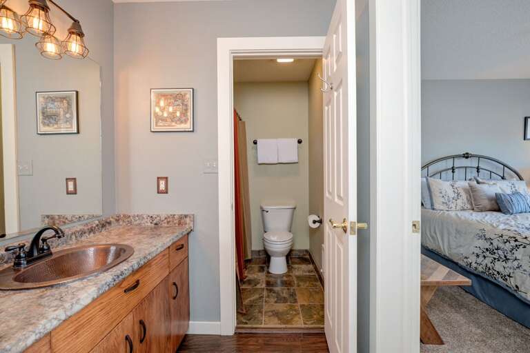 Enjoy the convenient ensuite bathroom | Main Level