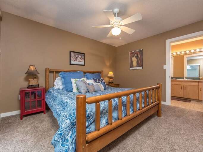 Get comfy in the king-sized bed | Main Level