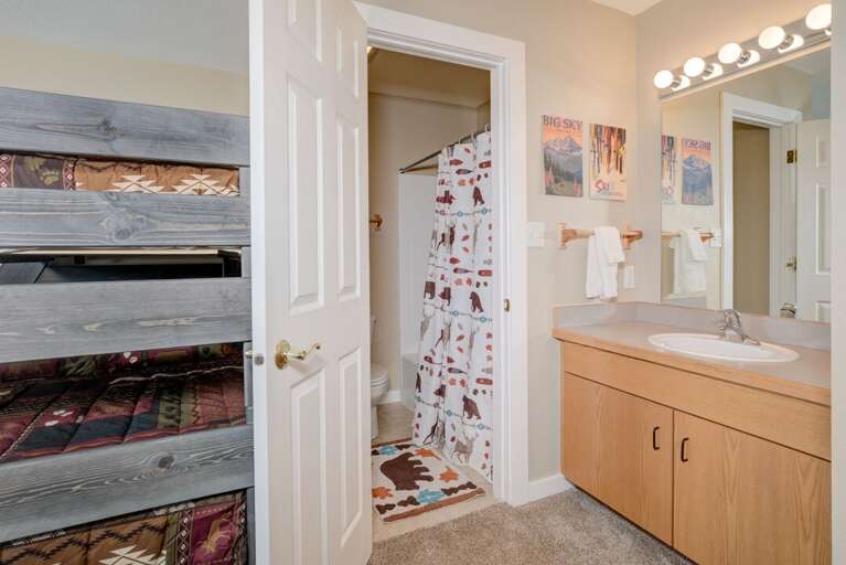 Take a bath or shower after a fun day | Upper Level