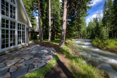 Enjoy the beautiful creek that runs alongside the home