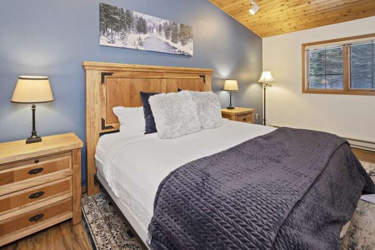 Get comfy in the king-sized bed | Main Level