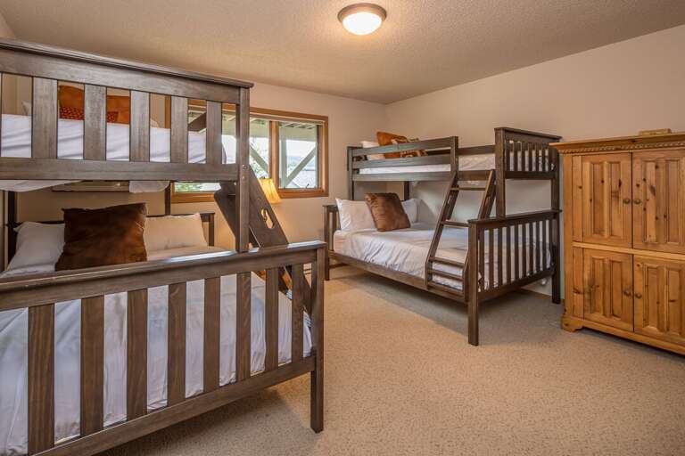 Twin over full bunk beds | Main Level