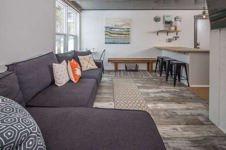 Cozy up on the couch and relax with your family!