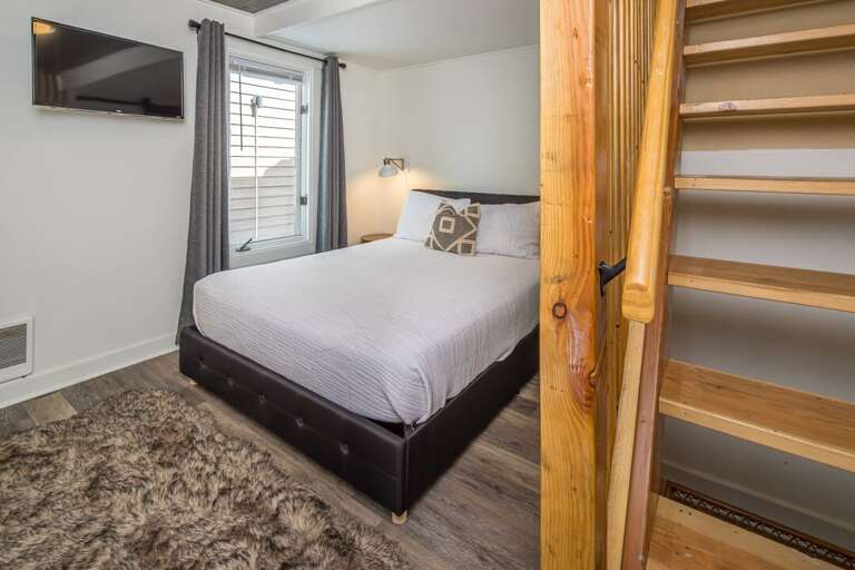 Second floor open concept loft bedroom