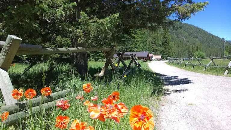 Entrance to Karst Cabins and Yellowstone Fish Office