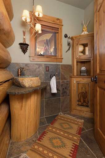 Beautiful stone sink | Main House | Main Level