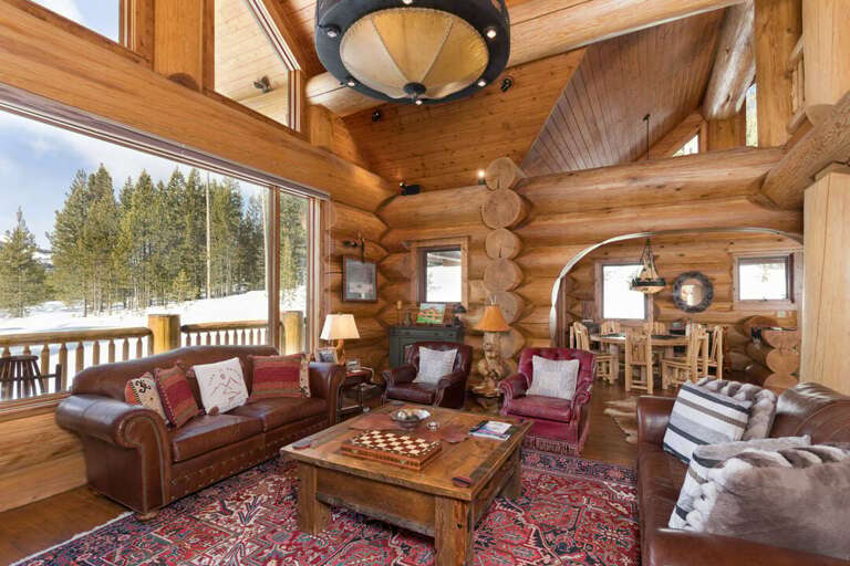 The Whole Family Can Gather Around in the Living Room | Main House | Main Level