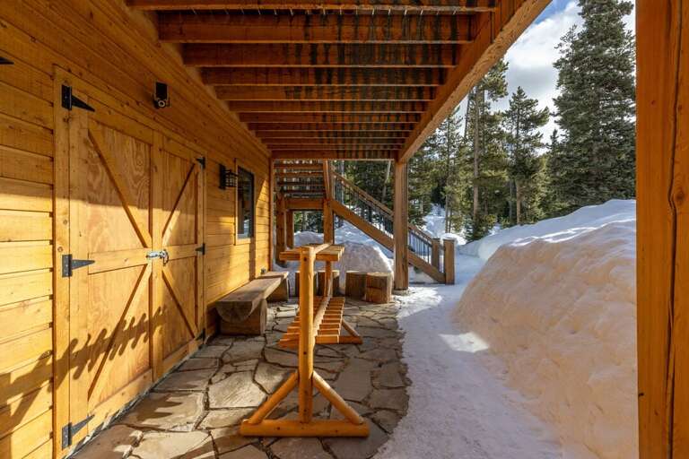Ski Rack Near Guest Suite Entrance | Exterior